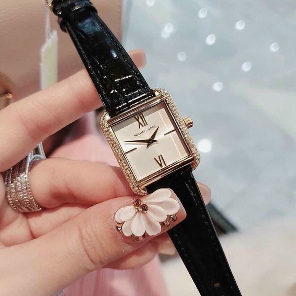 Michael Kors Lake Quartz White Dial Black Leather Strap Watch For Women - MK2762 Buy Now By Michael Kors