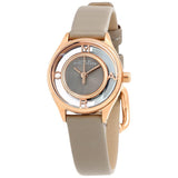 Marc Jacobs Tether Grey Dial Grey Leather Strap Watch for Women - MBM1375 Buy Now By Marc Jacobs
