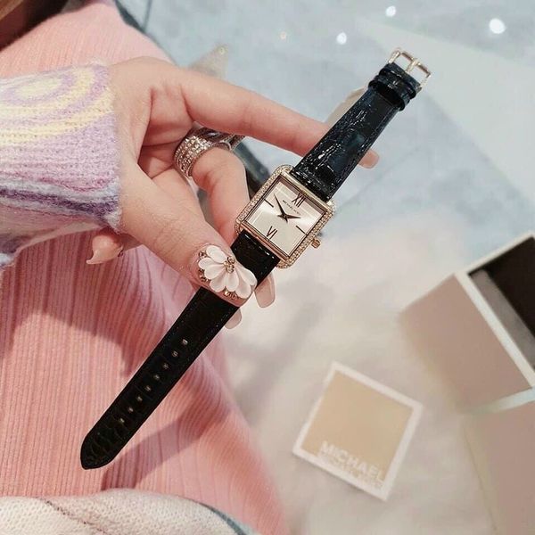 Michael Kors Lake Quartz White Dial Black Leather Strap Watch For Women - MK2762 Buy Now By Michael Kors