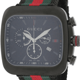 Gucci Coupe Chronograph Quartz Black Two Tone NATO Strap Watch For Men - YA131202 Buy Now By Gucci