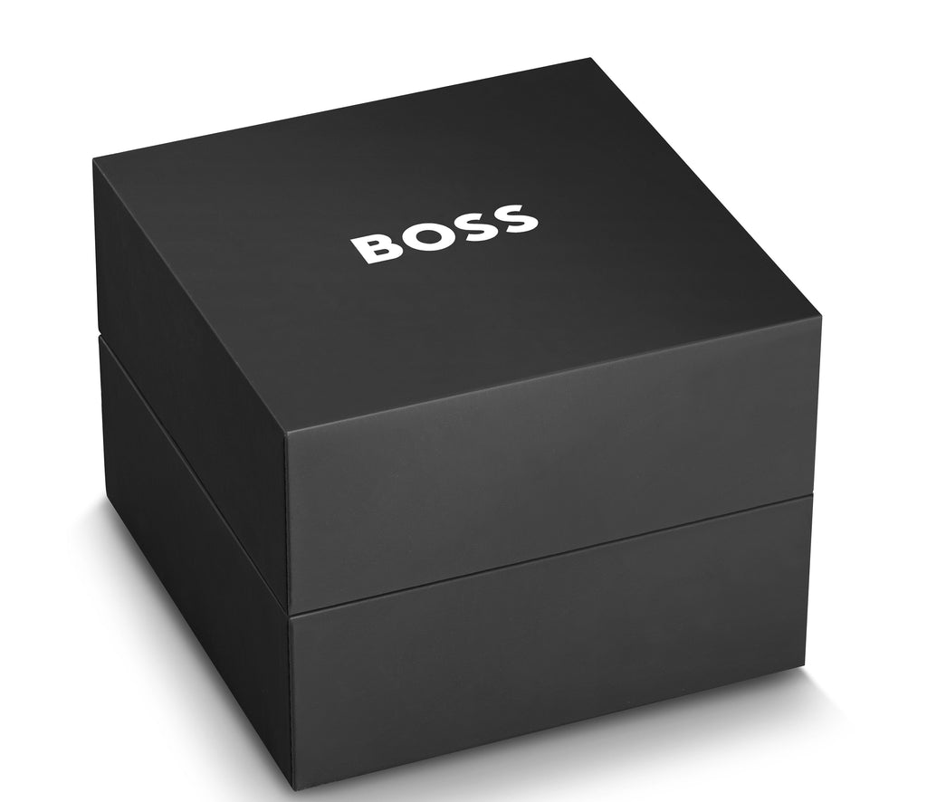 Hugo Boss Steer Analog Black Dial Black Steel Strap Watch For Men - 1514068 Buy Now By Hugo Boss