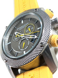 Burberry Sport Chronograph Grey Dial Yellow Rubber Strap Watch for Men - BU7712 Buy Now By Burberry