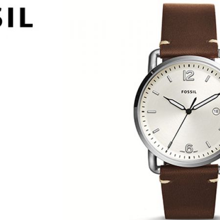 Fossil The Commuter White Dial Brown Leather Strap Watch for Men - FS5275 Buy Now By Fossil