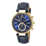 Michael Kors Sawyer Blue Dial Blue Leather Strap Watch for Women - MK2425 Buy Now By Michael Kors