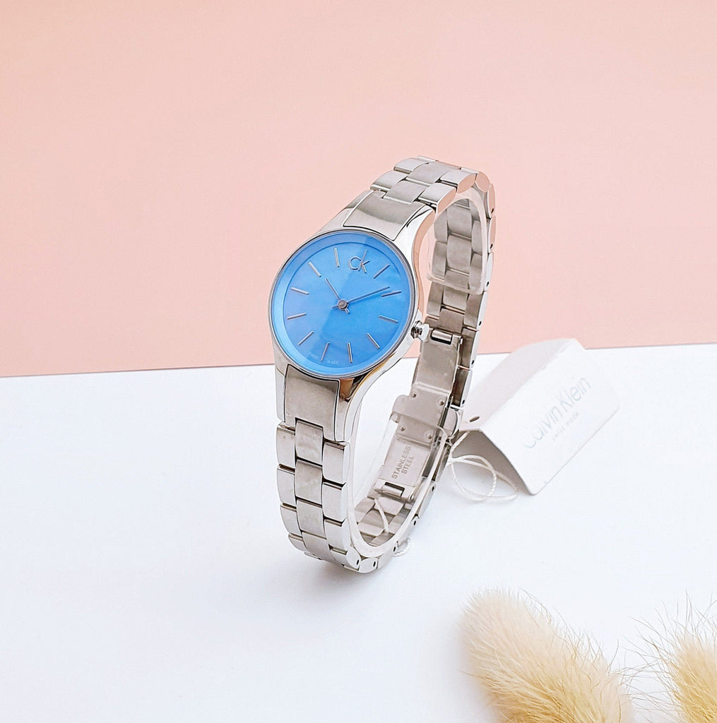 Calvin Klein Simplicity Blue Dial Silver Steel Strap Watch for Women - K432314N Buy Now By Calvin Klein