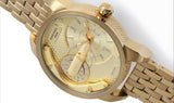 Diesel Mini Daddy Gold Dial Gold Steel Strap Watch For Men - DZ7306 Buy Now By Diesel