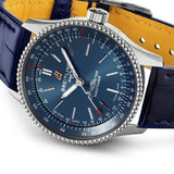 Breitling Navitimer Automatic 35 Blue Dial Blue Leather Strap Watch for Men - A17395161C1P1 Buy Now By Breitling
