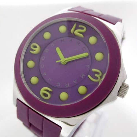 Marc Jacobs Pelly Purple Dial Purple Silicone Strap Watch for Women - MBM2515 Buy Now By Marc Jacobs