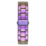 Guess Sparkler Silver Dial Purple Steel Strap Watch For Women - GW0111L5 Buy Now By Guess