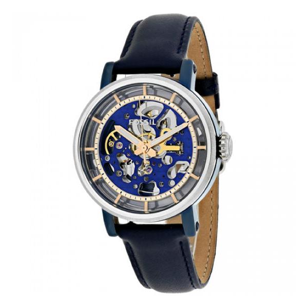 Fossil Boyfriend Skeleton Blue Dial Blue Leather Strap Watch for Women - ME3136 Buy Now By Fossil