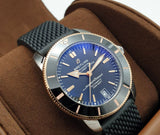 Breitling Superocean Heritage II B20 42mm Black Dial Black Mesh Bracelet Mens Watch - UB2010121B1S1 Buy Now By Breitling