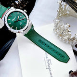 Salvatore Ferragamo F-80 Classic Green Dial Green Leather Strap Watch for Men - SFDT00519 Buy Now By Salvatore Ferragamo
