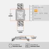 Michael Kors Emery Three Hand Silver Dial Silver Steel Strap Watch For Women - MK7299 Buy Now By Michael Kors