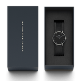 Daniel Wellington Petite Ashfield Black Dial Black Mesh Strap Watch For Women - DW00100308 Buy Now By Daniel Wellington