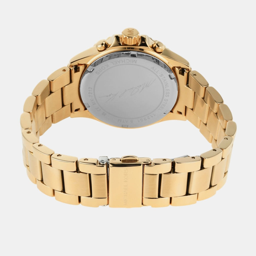 Michael Kors Everest Chronograph White Dial Gold Steel Strap Watch For Women - MK7212 Buy Now By Michael Kors