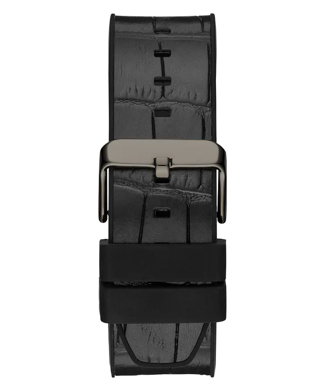 Guess Edge Chronograph Black Dial Black Leather Strap Watch For Men - GW0492G1 Buy Now By Guess