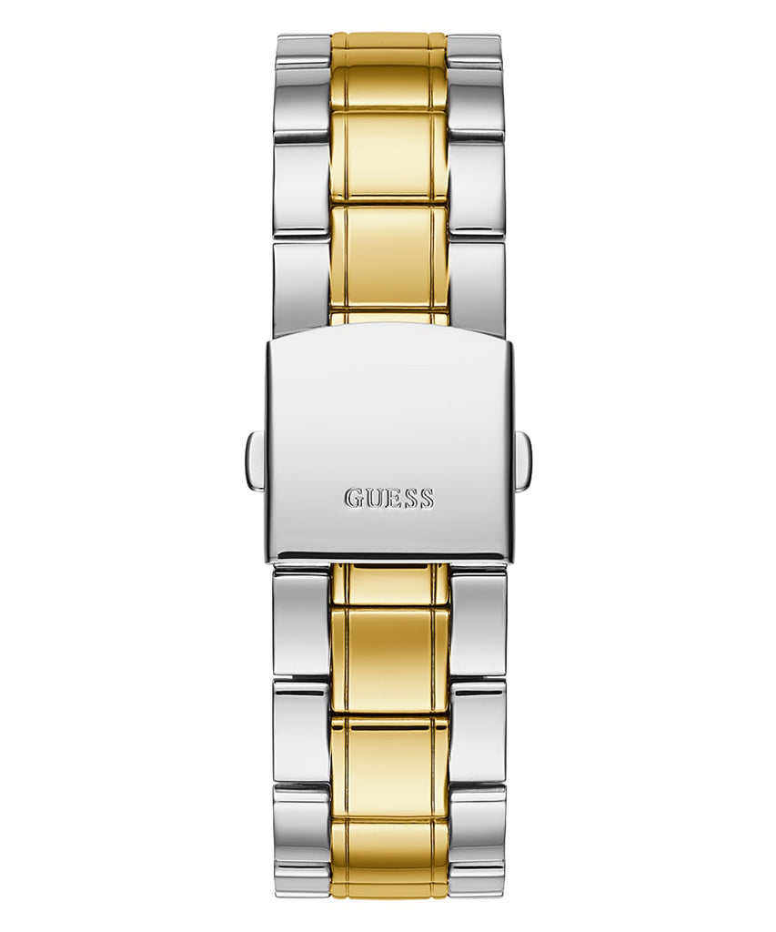Guess Hendrix Green Dial Two Tone Steel Strap Watch For Men - GW0066G2 Buy Now By Guess