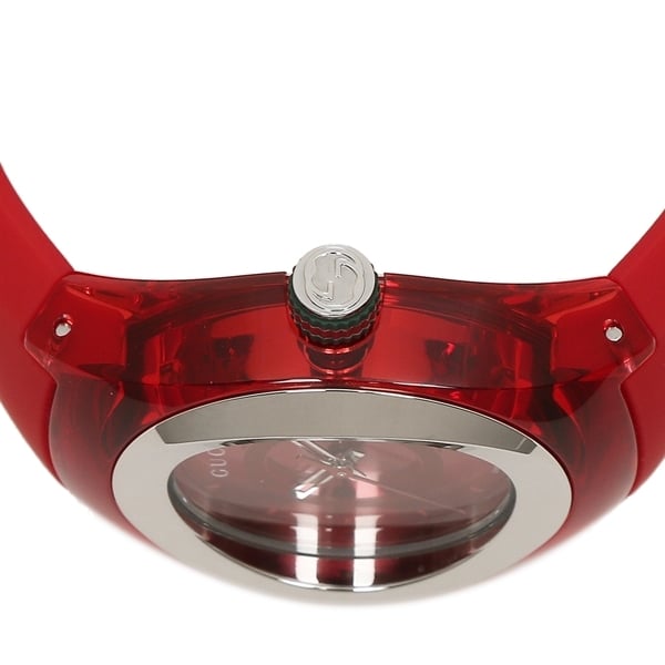 Gucci Sync Quartz Red Dial Red Rubber Strap Watch For Women - YA137303 Buy Now By Gucci