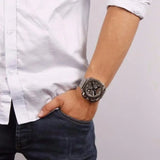 Diesel BAMF Chronograph Gray Dial Gray Steel Strap Watch For Men - DZ7344 Buy Now By Diesel