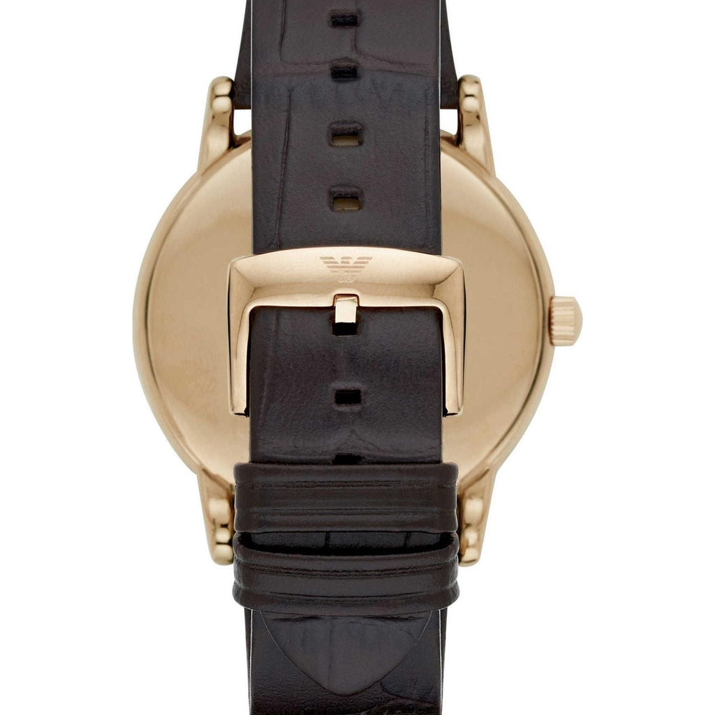 Emporio Armani Luigi Classic Brown Dial Brown Leather Strap Watch For Men - AR2503 Buy Now By Emporio Armani