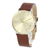 Coach Perry Gold Dial Brown Leather Strap Watch for Women - 14503331 Buy Now By Coach
