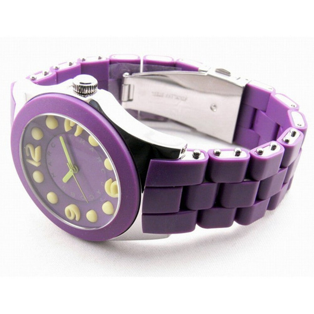 Marc Jacobs Pelly Purple Dial Purple Silicone Strap Watch for Women - MBM2505 Buy Now By Marc Jacobs