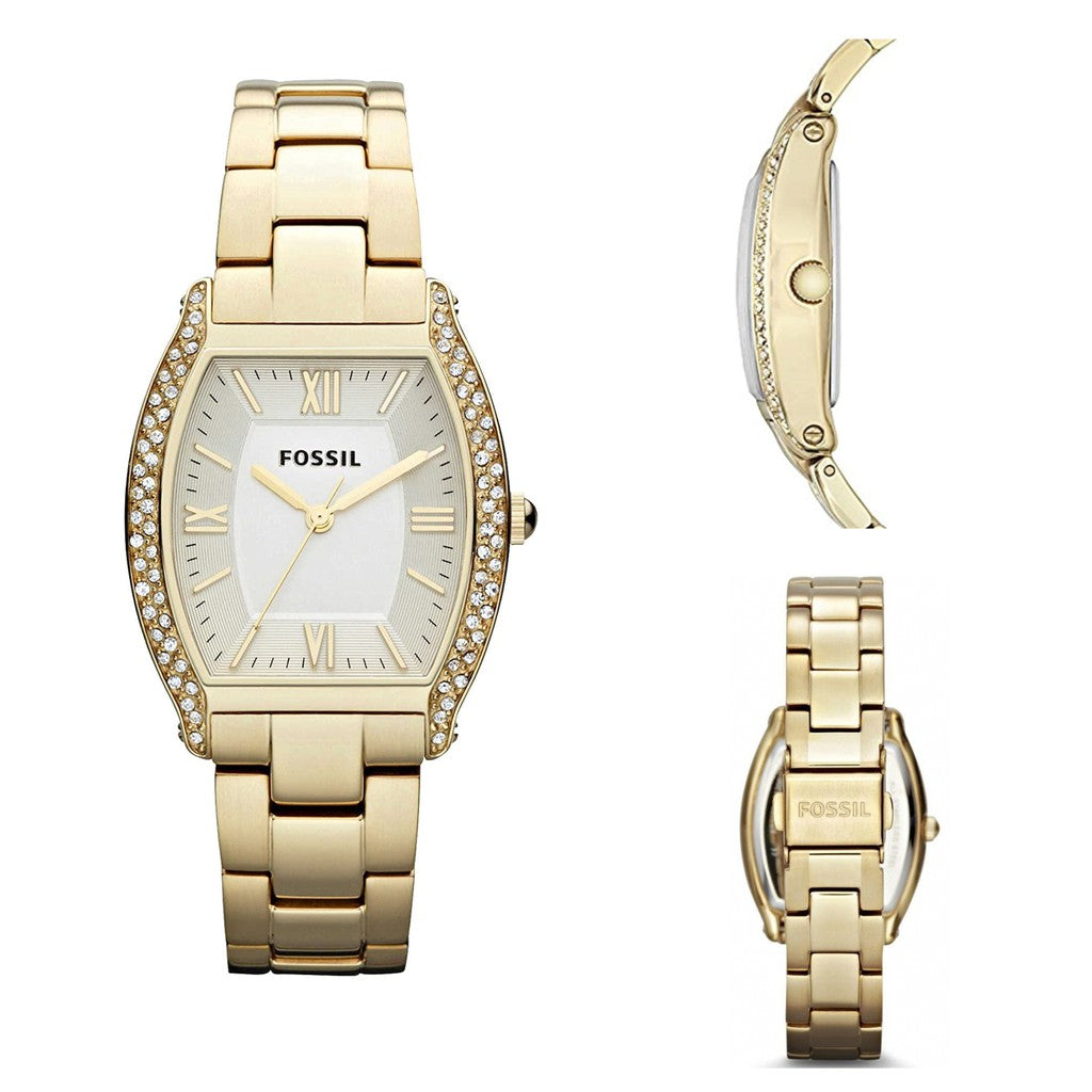 Fossil Wallace Gold Tone Dial Gold Steel Strap Watch for Women - ES3176 Buy Now By Fossil
