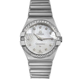 Omega Constellation Quartz Diamonds Silver Dial Silver Steel Strap Watch for Women - 123.15.27.60.55.004 Buy Now By Omega