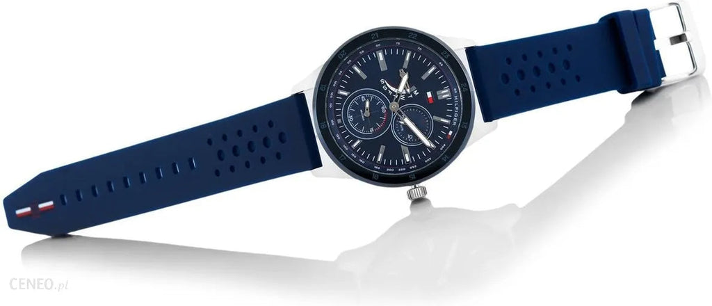 Tommy Hilfiger Austin Quartz Blue Dial Blue Rubber Strap Watch for Men - 1791635 Buy Now By Tommy Hilfiger
