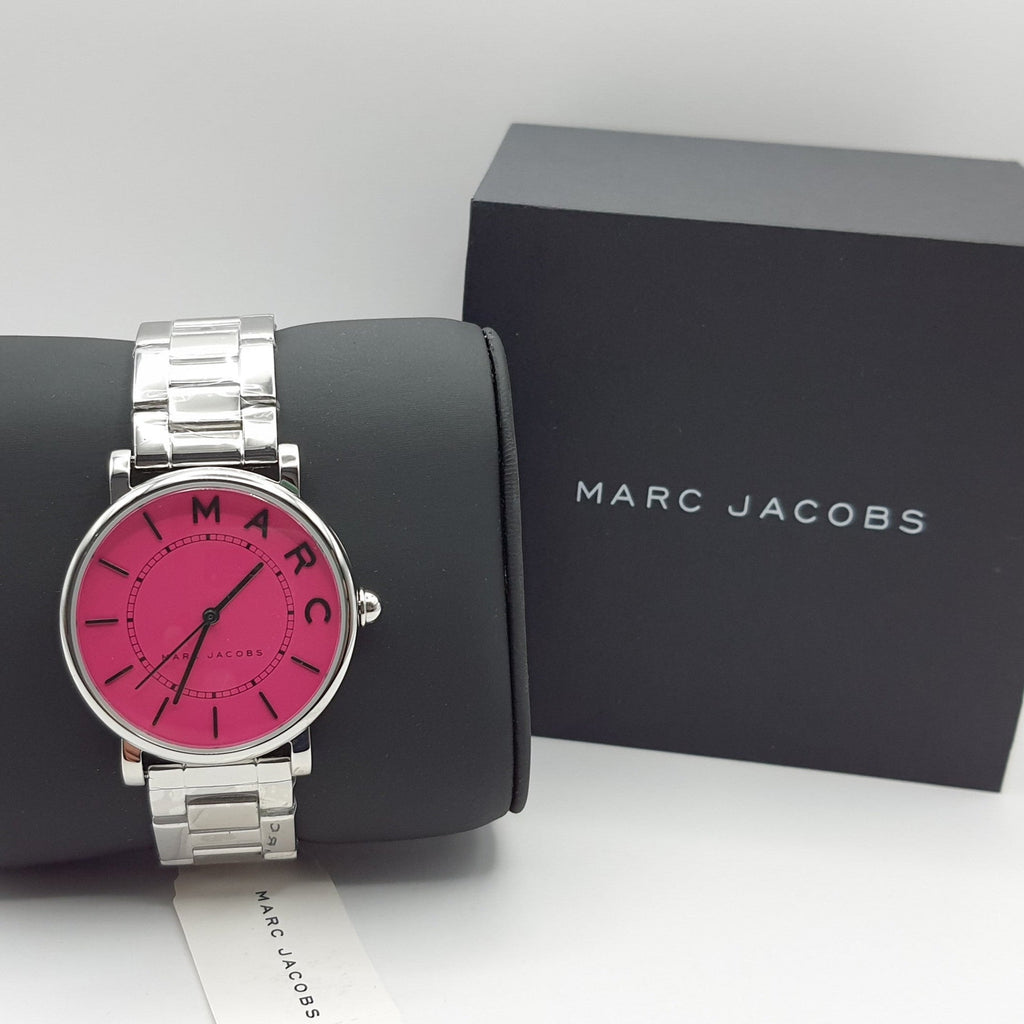 Marc Jacobs Roxy Pink Dial Silver Steel Strap Watch for Women - MJ3528 Buy Now By Marc Jacobs