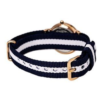 Daniel Wellington Classy Glasgow White Dial Two Tone Nylon Strap Watch For Women - DW00100066 Buy Now By Daniel Wellington