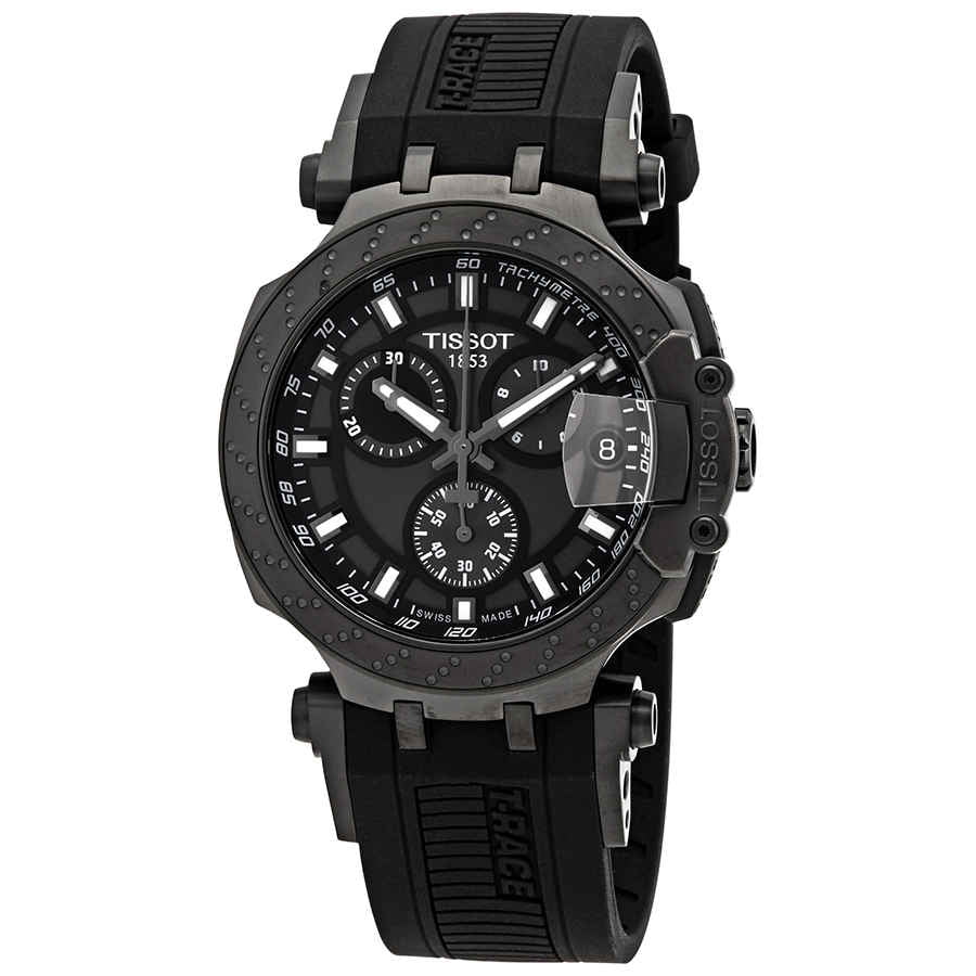 Tissot T Race Chronograph Anthracite Black Dial Black Silicone Strap Watch For Men - T115.417.37.061.03 Buy Now By Tissot