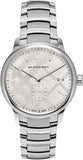 Burberry The Classic Silver Dial Silver Steel Strap Watch for Men - BU10004 Buy Now By Burberry