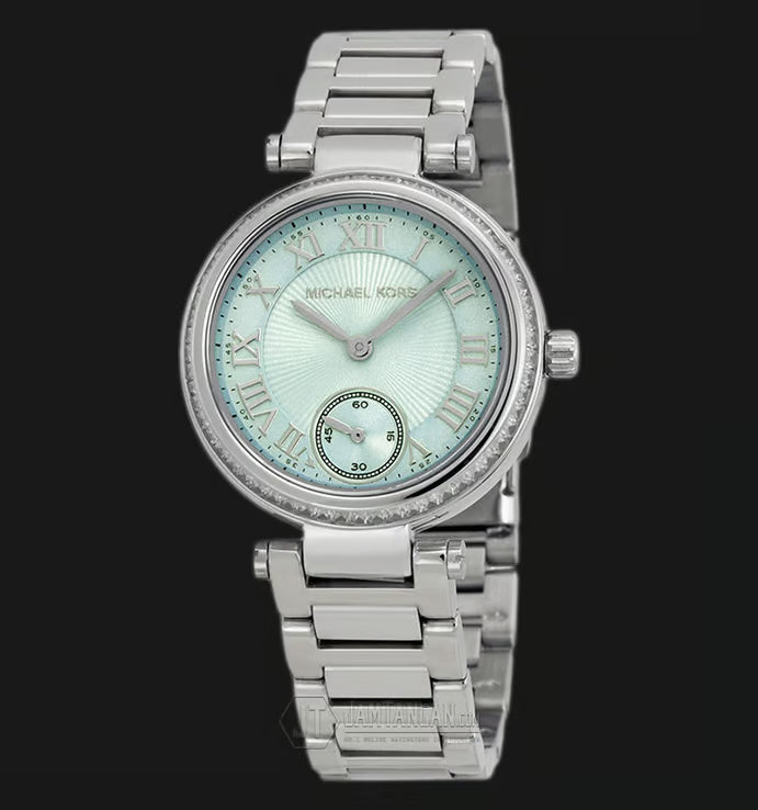Michael Kors Skylar Quartz Blue Dial Silver Steel Strap Watch For Women - MK5988 Buy Now By Michael Kors