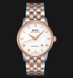 Mido Baroncelli Automatic White Dial Two Tone Steel Strap Watch For Women - M8600.9.N6.1 Buy Now By Mido