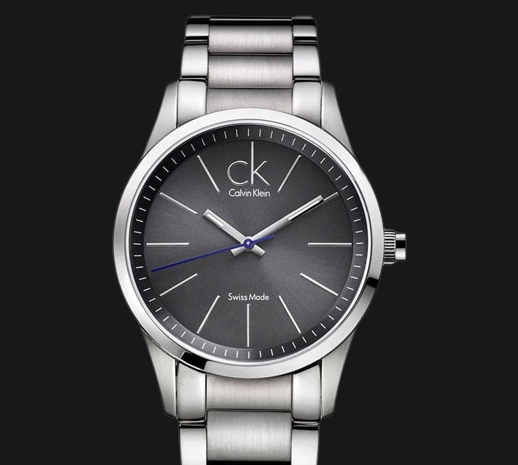Calvin Klein Bold Grey Dial Silver Steel Strap Watch for Men - K2241107 Buy Now By Calvin Klein