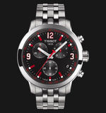 Tissot PRC 200 Asian Games Special Edition Black Dial Silver Steel Strap Watch For Men - T055.417.11.057.01 Buy Now By Tissot