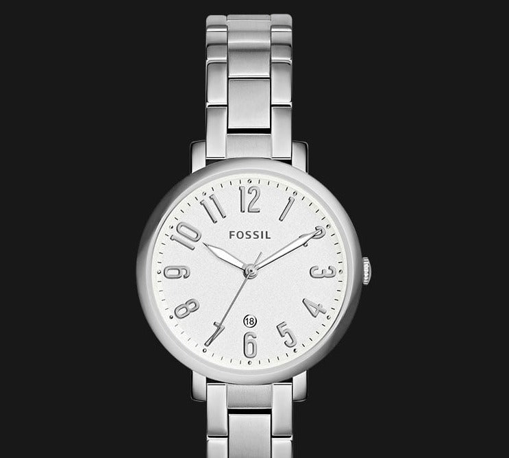 Fossil Jacqueline White Dial Silver Steel Strap Watch for Women - ES3969 Buy Now By Fossil