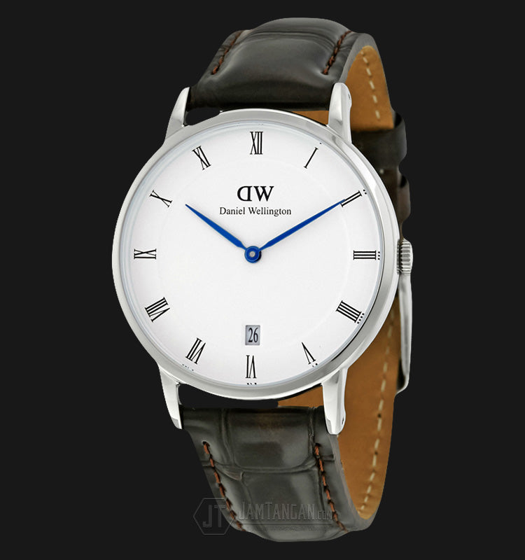 Daniel Wellington Dapper York Quartz White Dial Dark Brown Leather Strap Watch For Women - DW00100097 Buy Now By Daniel Wellington