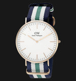Daniel Wellington Classic Nottingham White Dial Two Tone NATO Strap Watch For Men - 0108DW Buy Now By Daniel Wellington