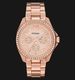 Fossil Cecile Rose Gold Dial Rose Gold Steel Strap Watch for Women - AM4483 Buy Now By Fossil