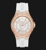 Michael Kors Lennox Three-Hand Crystals Dial White Silicone Strap Watch For Women - MK7248 Buy Now By Michael Kors