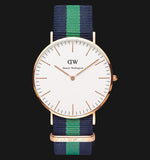 Daniel Wellington Classic Warwick White Dial Two Tone Nylon Strap Watch for Men - DW00100005 Buy Now By Daniel Wellington