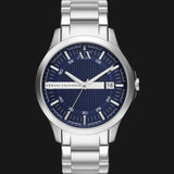 Armani Exchange Hampton Chronograph Blue Dial Silver Steel Strap Watch For Men - AX2132 Buy Now By Armani Exchange