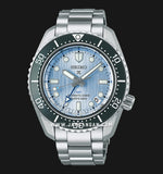Seiko Prospex Limited Edition Automatic GMT Glacier Blue Dial Silver Steel Strap Watch For Men - SPB385J1 Buy Now By Seiko