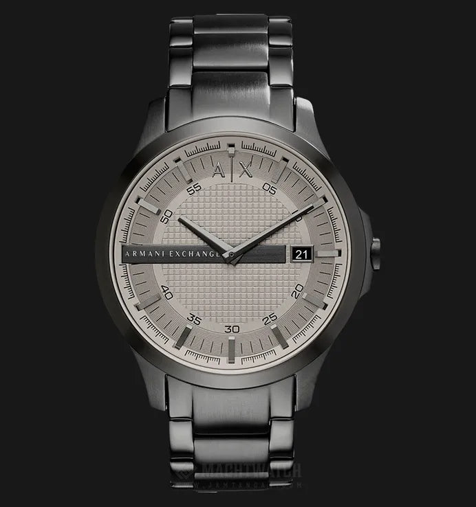 Armani Exchange Hampton Chronograph Grey Dial Grey Steel Strap Watch For Men - AX2194 Buy Now By Armani Exchange