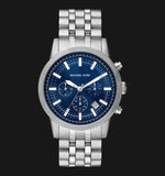 Michael Kors Hutton Chronograph Blue Dial Blue Steel Strap Watch For Men - MK8952 Buy Now By Michael Kors