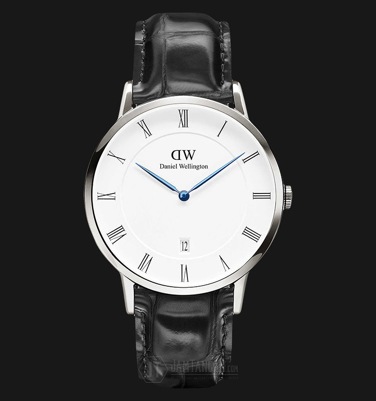 Daniel Wellington Dapper Reading White Dial Black Leather Strap Watch For Men - DW00100108 Buy Now By Daniel Wellington