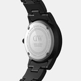 Daniel Wellington Iconic Link Ceramic Black Dial Black Steel Strap Watch For Women - DW00100414 Buy Now By Daniel Wellington