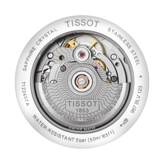 Tissot Carson Premium Powermatic 80 Black Dial Black Leather Strap Watch For Men - T122.407.16.051.00 Buy Now By Tissot